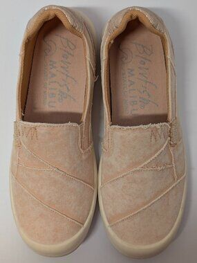 Blowfish Malibu State of Mind Beachfront Canvas Slip On Sneakers in Soft Pink